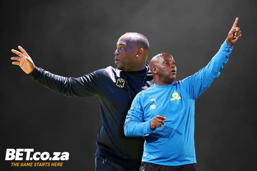 Cape Town City Coach Benni McCarthy and Pitso Mosimane