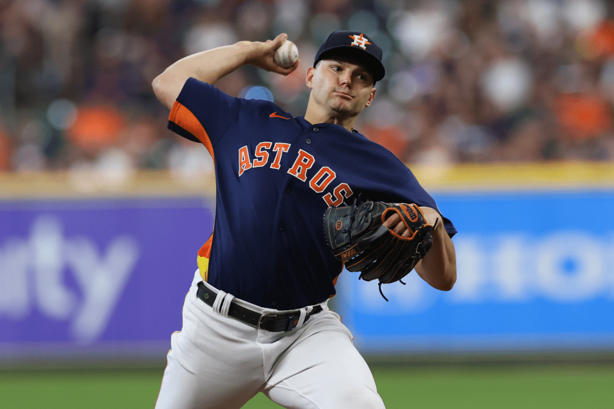 Houston Astros starting pitcher Brandon Bielak